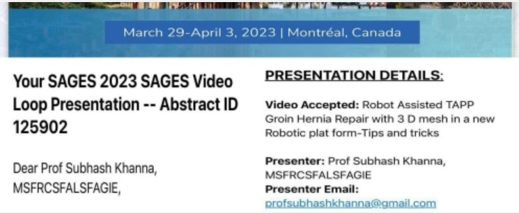 Video on ROBOTIC TAPP FIR GROIN HERNIA