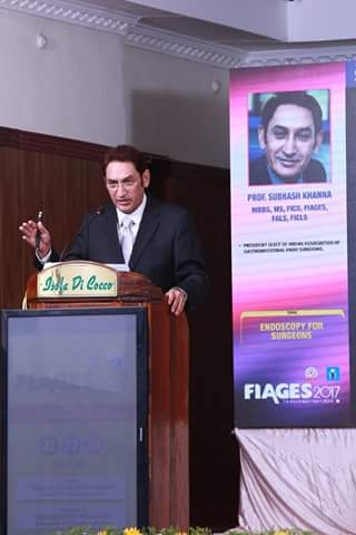 Our Chairman and President Elect IAGES 2017 at the FIAGES 2017 at Thiruvananthapuram Delivering His Talk On 