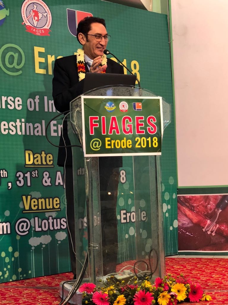 Chairman Swagat hospital Pvt. Ltd prof subhash khanna Starts Presidency IAGES with a major event, The 1st FIAGES Erode attended by 107 fellowship delegates and 24 faculties.