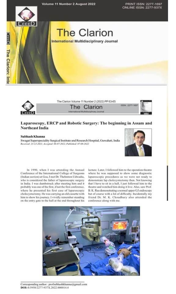 Article in The Clarion ,a multidisciplinary journal  Indexed with the University of Harvard and the University of London
