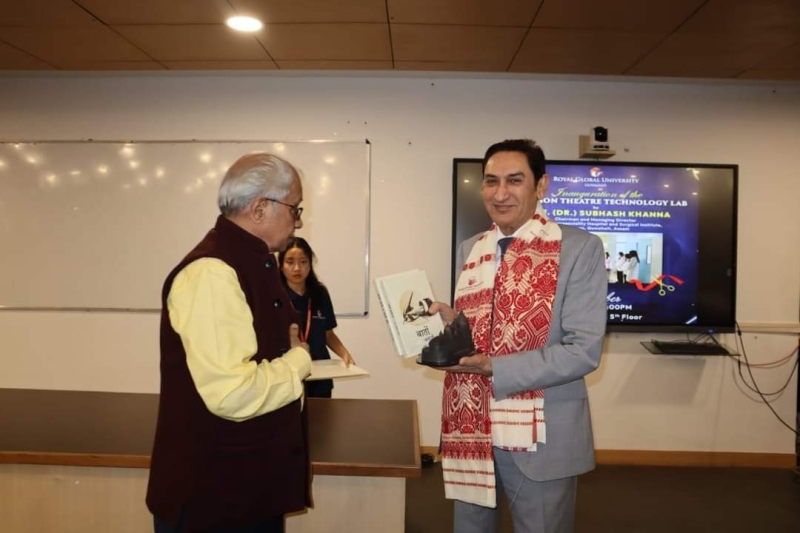 Chief guest and Inaugurator of “Operation Theatre Lab” at Royal Global University