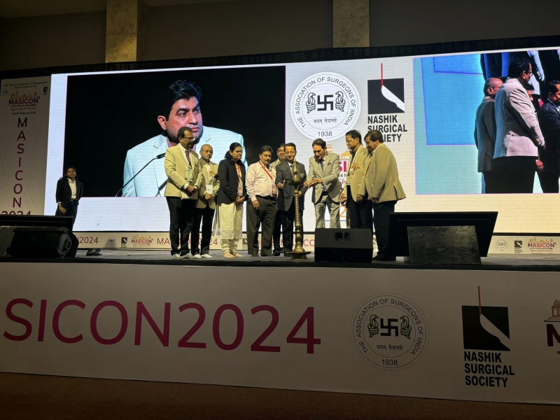 Delivered a CME talk on “Robotic surgery the way forward” at the Annual conference of Maharastra state chapter of Association of Surgeons of India held at Nashik